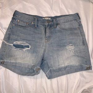 Madwell ripped jean shorts